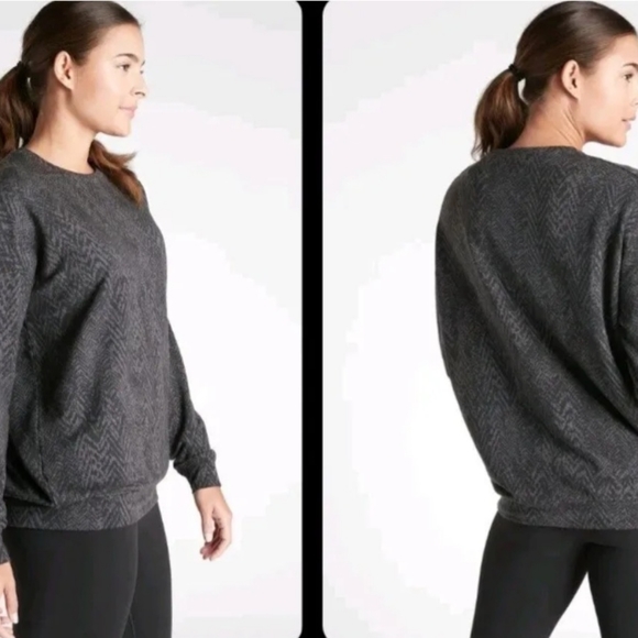 Athleta Studio to Street Splatter Sweatshirt - Small - Picture 10 of 10